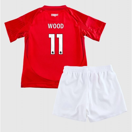 Fotbalové Dres Nottingham Forest Chris Wood #11 Dětské Domácí 2024-25 Krátký Rukáv (+ trenýrky)